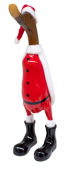 Ente Weihnachtsmann aus Bambus von Bali Höhe ca. 43 cm